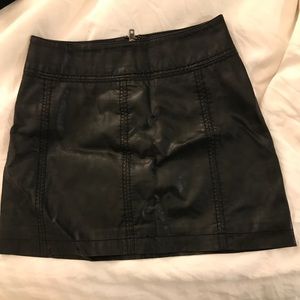 Zara leather skirt